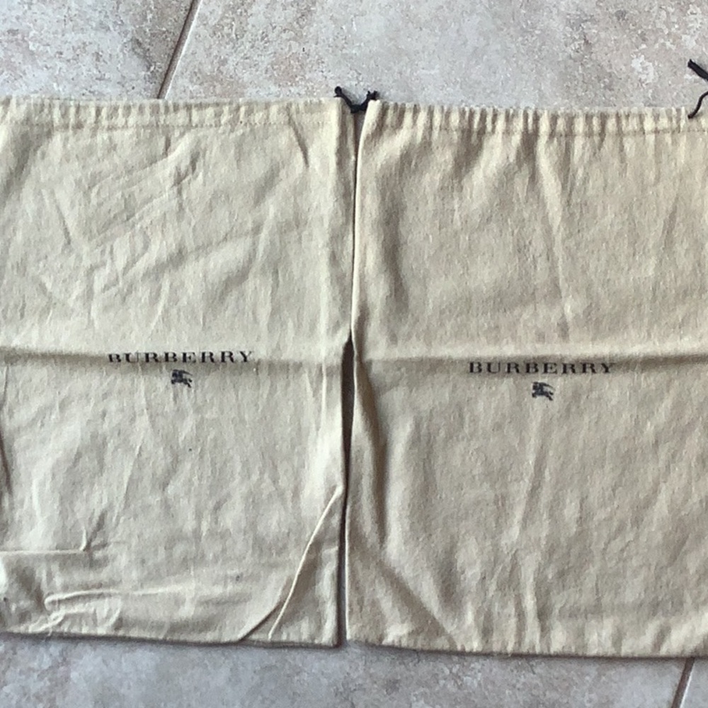Pair of Burberry dust bags